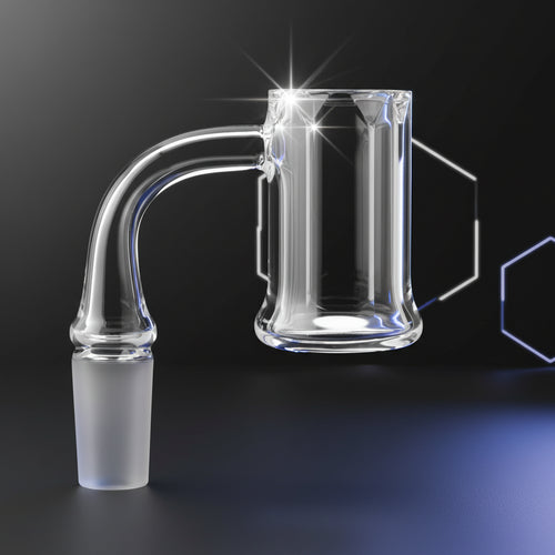 14mm beveled edge quartz banger front view Australia